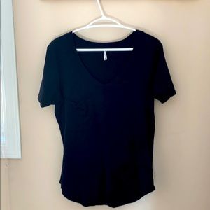 Cotton V neck T